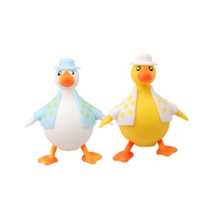 Meade | Chubby Cartoon Duck Squishy Fidget Toy Soft Sensory Vent Gadget Portable Indoor Outdoor Holiday Party Xmas Present Kit Adults
