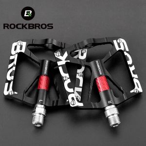 ROCKBROS Bicycle Pedals Ultralight MTB Mountain Bike Pedal Platform Reflective Aluminum Alloy Bearing Cycling Pedals