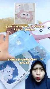 Masker Mata Cooling Gel - Penutup Mata Ekspresi with Gel Dingin Lembut Masker Tidur Motif Lucu