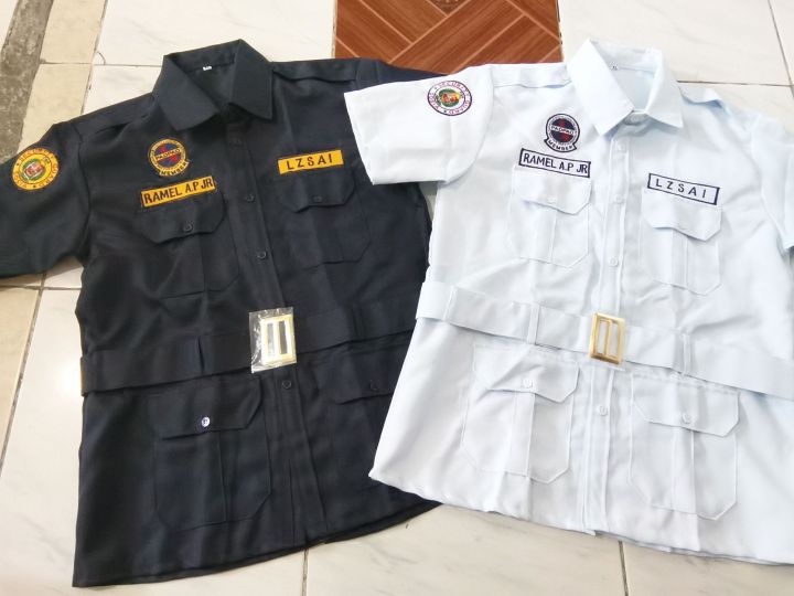 SECURITY GUARD BUST JACKET UNIFORM WITH PATCHES | Lazada PH