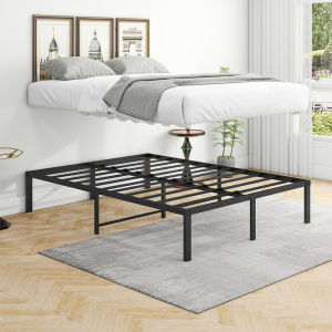 GOLD Metal Bed with Matress Frame Headboard-Free Single/Queen/King Iron Katil Besi Hybrid Metal Platform or Terrace House金屬床架