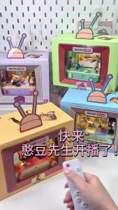 New Product Mr. Bean Room Classic Scene Building Blocks Toys Educational Assembly Creative Ornaments Birthday Gifts for Men and Women