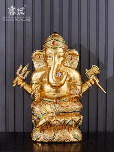 Rare Stock Solid Wood Elephant Wealth Attractor Decorative Ornaments Handmade Thai Craftsmanship Living Room Decor Accessories