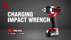 Onevan | ONEVAN 1800N.M Brushless Electric Impact Wrench 1/2 inch Cordless Wrench Driver Power Tool For Trucks For Makita Battery Pin