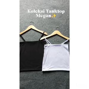 Key - 1224 Tanktop MEGAN Size S-XL Spandek Halus Good Quality / Atasan Tanktop Wanita Adem Spandek