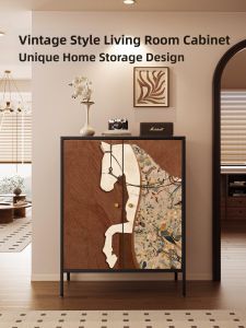 Vintage Style Iron Storage Cabinet