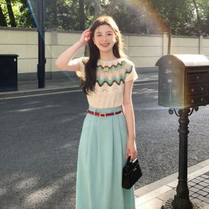 CHANGTONG | Summer Vintage Gentle Style Outfit Set