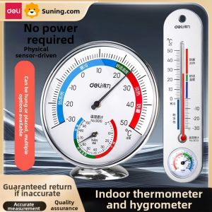 deli | High Precision Indoor Temperature Humidity Meter Baby Room Home Use Deli 2101 Accurate Room Thermometer And Hygrometer
