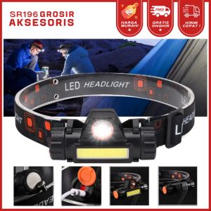 Lampu Senter Kepala Emergency Recharger Headlamp Outdoor Camping Anti Air