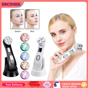DECINIEE Facial Mesotherapy Electroporation RF Radio Frequency LED Photon Device Face Lifting Tighten Wrinkle Removal Skin Care Massager