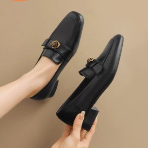 Giày Lười Da Mềm Đế Thấp Đế Dày Cổ Điển Cho Nữ Mùa Xuân Hè Mới Về Phong Cách Mary Janes Chống Trượt