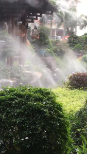 Trọn bộ máy phun sương 35 béc làm mát quán cà phê nhà hàng kho xưởng tưới lan tạo ẩm...