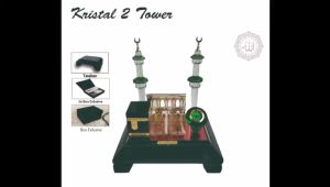 Miniatur Kristal Kabah dan Aksesori Al Quran