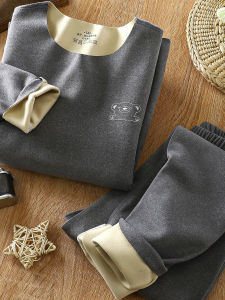 ชุดชั้นในเด็กผ้าขนแกะ Dervo อบอุ่น ชุดนอนฤดูใบไม้ร่วง/ฤดูหนาว เสื้อผ้าเด็กผู้ชายผู้หญิง เสื้อผ้าเด็ก อุปกรณ์เสริมสำหรับเด็ก