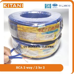 Kabel RCA 2 ke 2 Kitani harga 1 meter