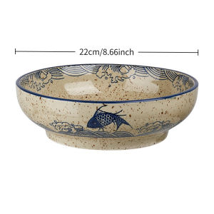 1 Chiếc Bát Mì Sứ Nhật Bản 8.6 Inch Dung Tích Lớn Thân Thiện Với Môi Trường Dùng Được Cho Mì Ramen Mì Ống Súp Salad An Toàn Với Lò Vi Sóng Và Máy Rửa Chén