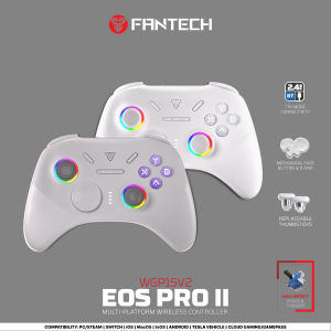 FANTECH EOS PRO II Wireless Gamepad Hall Effect Joysticks Triggers RGB Light Gaming Controller With New Upgrade 1000hz