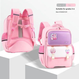 กระเป๋าเป้กระเป๋านักเรียนนักเรียนระดับประถมศึกษากันน้ำสำหรับเด็กเกรด1-6เป้สะพายหลังไปโรงเรียนจุมากใช้ได้ทุกเพศกระเป๋านักเรียนสำหรับเด็กมีน้ำหนักแฟชั่นน้ำหนักเบา