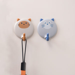 Chahua Hook Sticky Hook Strong Adhesive Punch-Free Cute Hook Wall Hook Cute Load-Bearing Clothes Clothes Hook Wall Hook