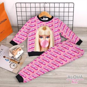 VEW SWEATER ANAK BARBIE FULL PRINTING IMPORT ALOHA KAI