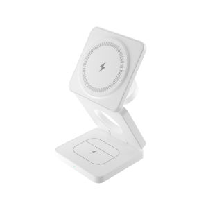 Qi2 Wireless Charger 3 In 1 Foldable Magnetic For iPhone 16 15 14 13 Pro Max AirPods Apple Watch 9 8 7 Fast Charging Station