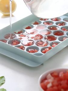 33 Grids Round Ice Ball Tray with Cover Box Homemade Jelly Mold Drink Bar DIY Frozen Ice Cube Maker Storage Ice Box