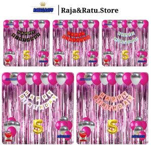 Paket Set Pesta Ulang Tahun Dekorasi Happy Birthday Anak-anak Cowok Dan Cewek Dekorasi Ultah Simple