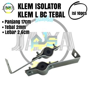 Klem L BC Isolator Isi 10pcs Klem Kabel Penangkal Anti Petir Grounding Rod Clamp Rod Grounding Clam Ground Rod Clem Tebal
