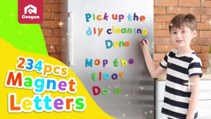 Magnetic Alphabet Letters Board Foam Learning Toy with Storage Box Gift for Kids Boys Girls