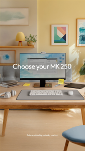 Combo Bàn phím & Chuột Bluetooth Logitech MK250 | MK251 - dễ kết nối thiết lập thiết kế nhỏ gọn