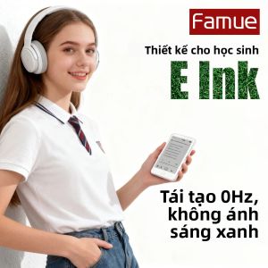 Máy Nghe Nhạc MP3 Màn Hình E-Ink Famue 3.52 Inch Bộ Nhớ 64GB Thời Lượng Pin 75 Giờ Bảo Vệ Mắt Chức Năng Đọc Sách Điện Tử Bluetooth 5.3 Âm Thanh Độ Phân Giải Cao Chức Năng Ghi Âm Hội Họp Lớp Học