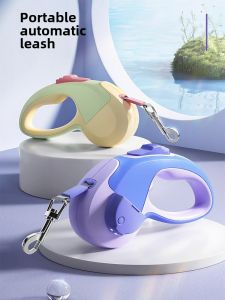 Cat Dog Automatic Retractable Leash Walking Dog Night with Light Medium-Sized Dog Explosion-Proof Pet Supplies