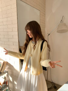 NIHAOKANONG | Đồ Knitwear Mềm Kết Hợp Ren Hoa