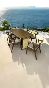 Dining Table / Meja Makan / Rattan Style Dining Table / ATTIC FURNITURE MG KAZIOR DINING TABLE