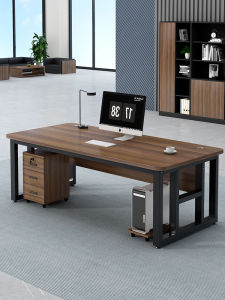 Modern Minimalist Home Office Computer Desk Single Person Workstation Desk Chair Combination Staff Desk Office Furniture