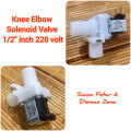 Elbow Solenoid Valve 220v 1/2" inch Knee Selenoid 220 volt 0.5 inch utk Hidroponik RO Mesin Cuci dll. 