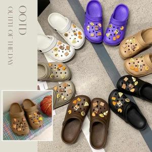 Psion Best sale รองเท้าแตะหัวโตแฟชั่นลำลอง ใครใส่รับรองน่ารักทุกคน แบบสวมหัวปิด ใส่ได้ 2 แบบ ไม่มีเบื่อ มาพร้อมกับเซ็ทอะไหล่ตกแต่งน่ารักๆ ฟรีทั้งเซ็ท เกินคุ้มมม