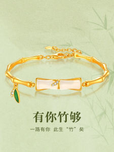 S925 Sterling Silver Bamboo Node Turquoise Bracelet for Women Luxury Minimalist Chinese Style Pure Silver Bracelet Gift for Girlfriend