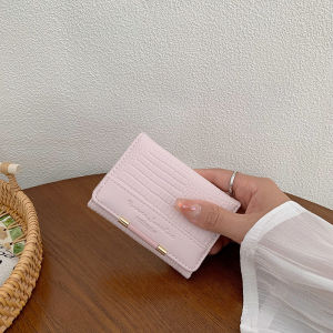 Ví Nữ Nhỏ Gọn Nhiều Khe Cắm Thẻ Cao Cấp Retro 2024 Dung Tích Lớn Ví Đựng Tiền Xu Mới Ví Da PU Mềm Màu Trơn