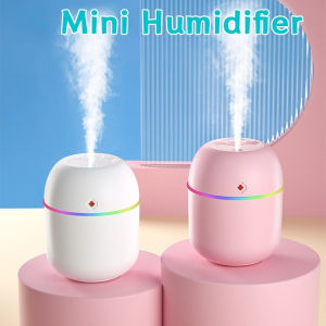 Mini Silent Humidifier Air Purifier Home Diffuser for Office Car with Night Light LED Atomizer 220ML
