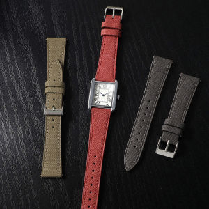 Vintage Sailcloth Watch Band 20mm 22mm Fabric & Leather Strap Retro Japanese Canvas Quick Release Watchband for Men
