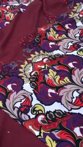 Vải Lụa Cát Nâu Họa Tiết Khổ 1m5 - Chất Mềm Rũ Không Giãn - May Đầm Váy Áo Kiểu Đồ Bộ.