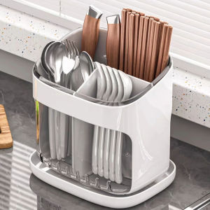 Spoon and Fork Organizer Kitchen Utensil/Cutlery Holder Detachable Drainer Drying Rack