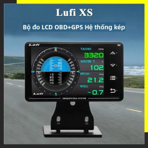 Máy Đo Đa Chức Năng Lufi XS Revolution OBD2 Tích Hợp GPS Đo Nhiệt Độ Nước Nhiệt Độ Dầu Giá Trị G Con Quay Hồi Chuyển Màn Hình LCD.