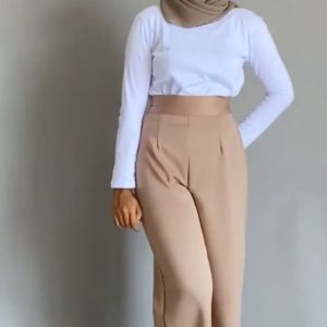 Celana Kulot Scuba Premium Jumbo | Bahan Tebal Tidak Nerawang | Cocok untuk Kerja