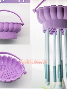 Dual-use Brush Cleaner Bowl Silikon Deep Clean No Harm To Brush Bristles Beauty Tool