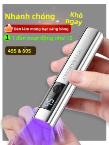 Đèn UV Mini Cầm Tay Làm Móng 1 Chiếc Đèn LED Di Động Sạc USB Máy Sấy Móng Gel Màn Hình Hiển Thị Trên Bề Mặt Dùng Chăm Sóc Móng