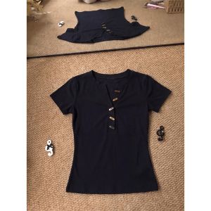 V.C.I | Elegant Neck Design American Style Slim Fit Short Sleeve T-Shirt