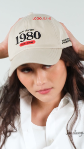 Logo Jeans Topi Wanita Avanzini 81027L1CM