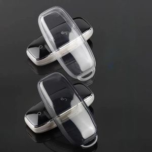 Premium Clear TPU Key Fob Cover for DENZA D9 N8 N7 Models Shockproof & Anti-Scratch Protective Case Transparent Black White